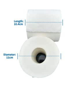 size of toilet paper roll