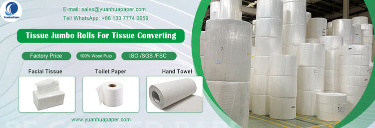 tissue paper jumbo rolls -yuanhuapaper