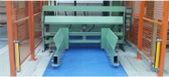 Automatic change pallet machine for tissue jumbo roll