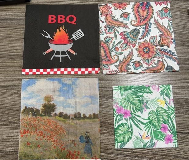 customize pattern print napkins/Servilletas