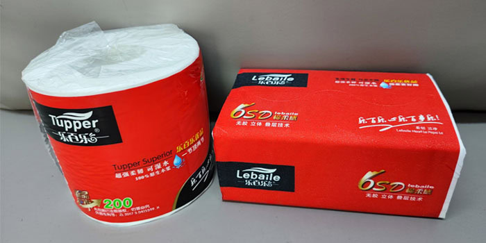 toilet tissue and facial tissue
