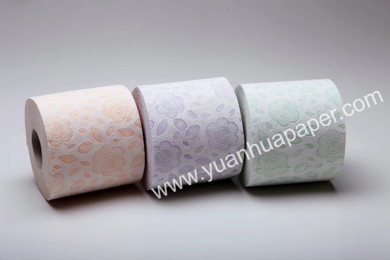 embossing print toilet tissue roll vwith uneven particles (3)