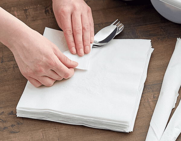 Why do restaurants not give us soft tissues to wipe our face, but instead  give us a less soft napkin? - Quora