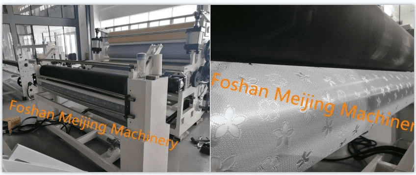 tissue embossing machine for toilet paper