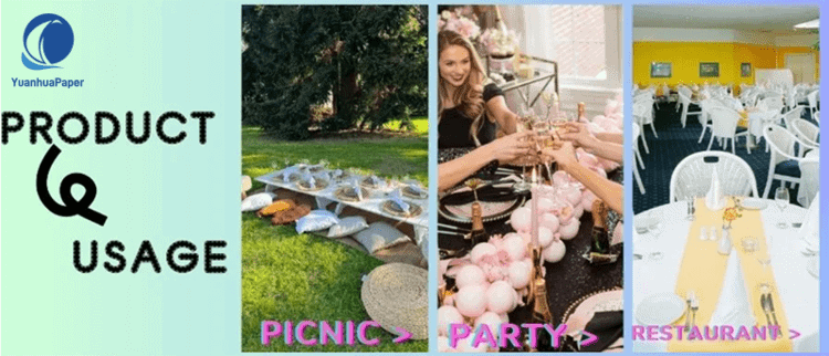 brown kraft private label paper napkins serviettes for dinner wedding party festival (1)