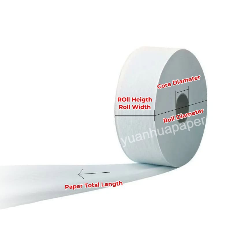 dimensions of tissue parent reel