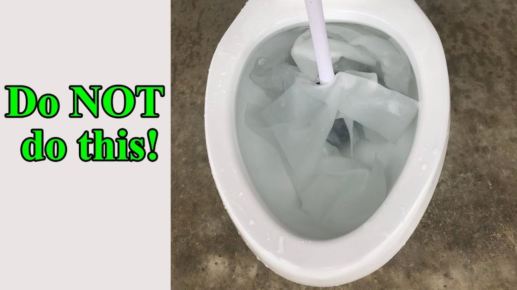 DON'T flush paper towels