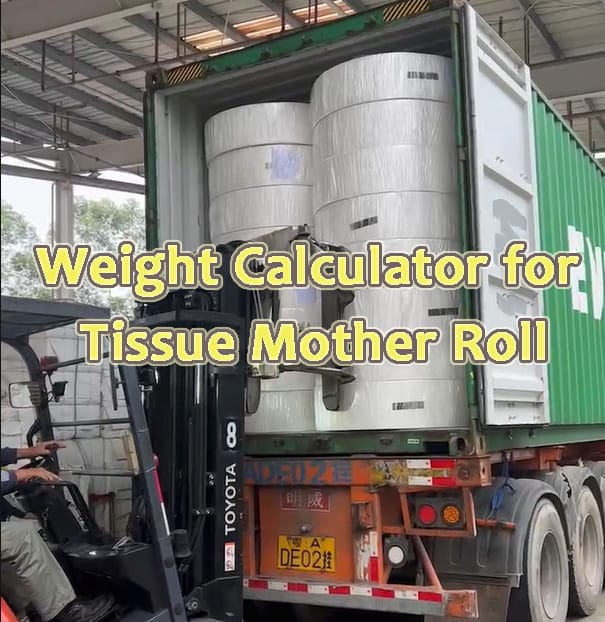 weight calculator for tissue parent mother roll