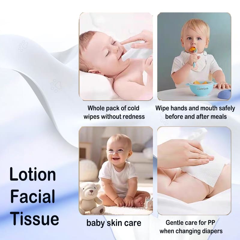 moisturizing lotion facial tissue for baby skin care