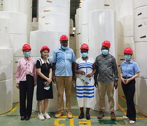 Paper mill of tissue jumbo roll