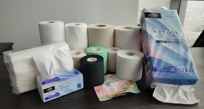 papel tisú e higiénico tissue paper household paper