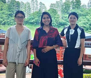 peru customer visiting our tissue parent roll production lines