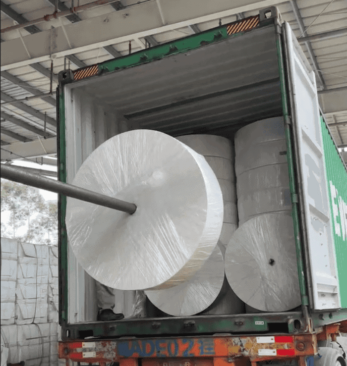 load more tissue parent rolls in a container (1)