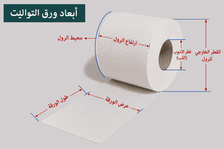 مقاسات رول ورق الحمام: دليل الأحجام القياسية والجامبو